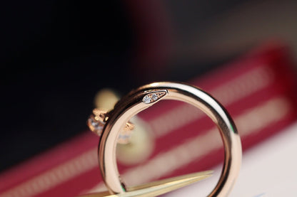 [Luxe Jewelry]JUSTE RING 2.65MM PINK GOLD DIAMOND