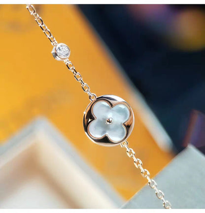 [Luxe Jewelry]SUN MOP GOLD 1 DIAMOND NECKLACE