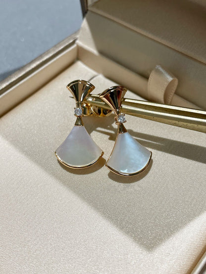 [Luxe Jewelry]DREAM MOP 1 DIAMOND EARRINGS