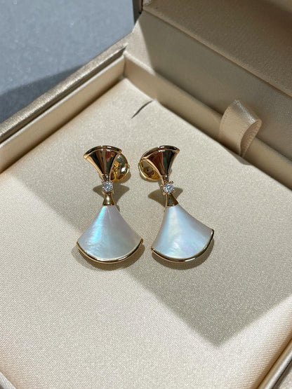 [Luxe Jewelry]DREAM MOP 1 DIAMOND EARRINGS