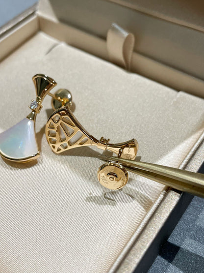 [Luxe Jewelry]DREAM MOP 1 DIAMOND EARRINGS