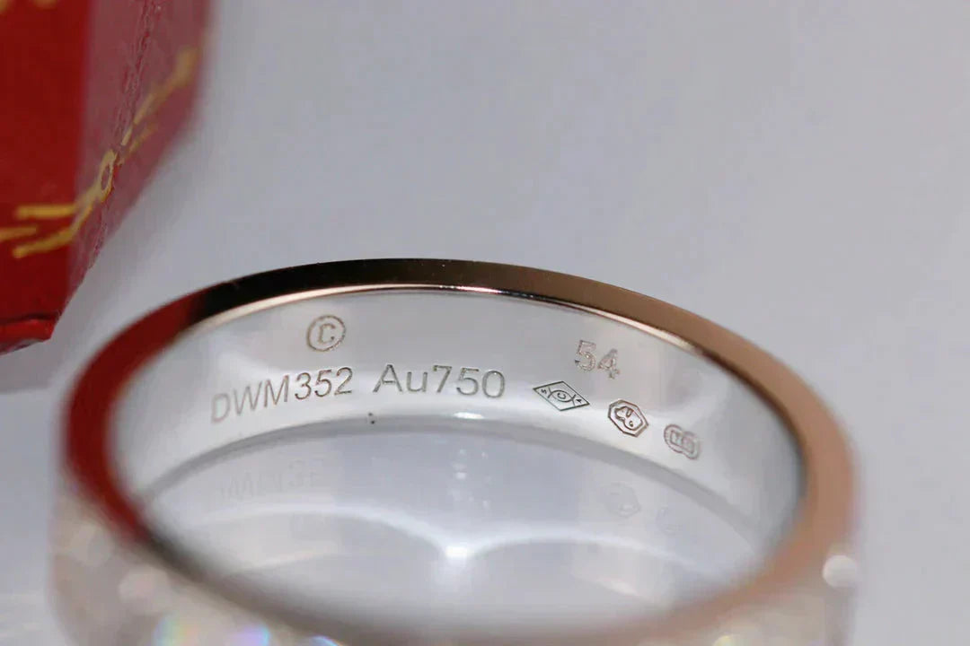[Luxe Jewelry]LOVE RING 3.6MM DIAMOND PAVED