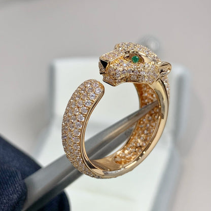 [Luxe Jewelry]PANTHERE PINK GOLD DIAMOND RING