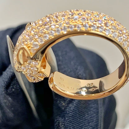 [Luxe Jewelry]PANTHERE PINK GOLD DIAMOND RING