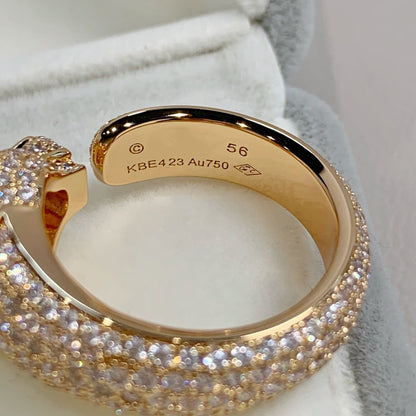 [Luxe Jewelry]PANTHERE PINK GOLD DIAMOND RING
