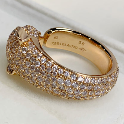 [Luxe Jewelry]PANTHERE PINK GOLD DIAMOND RING