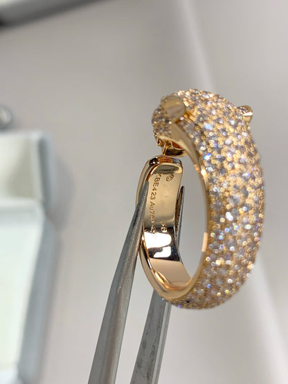[Luxe Jewelry]PANTHERE PINK GOLD DIAMOND RING