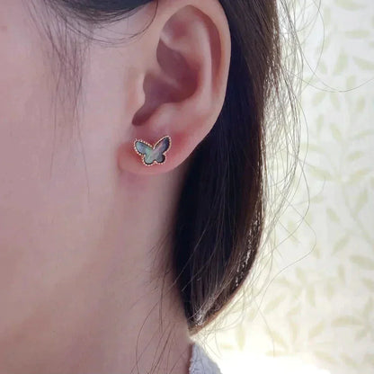 [Luxe Jewelry]BUTTERFLY DARK MOP  EARRINGS