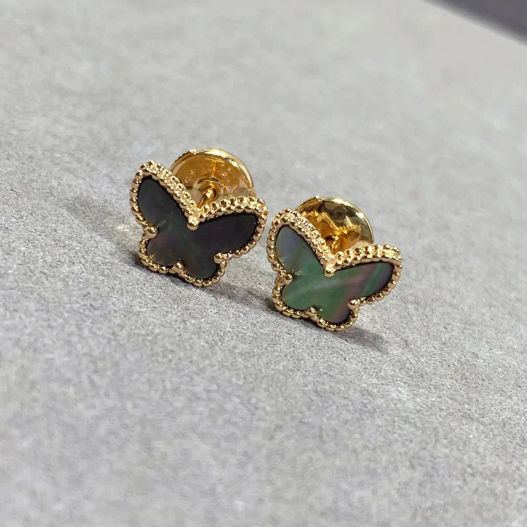 [Luxe Jewelry]BUTTERFLY DARK MOP  EARRINGS