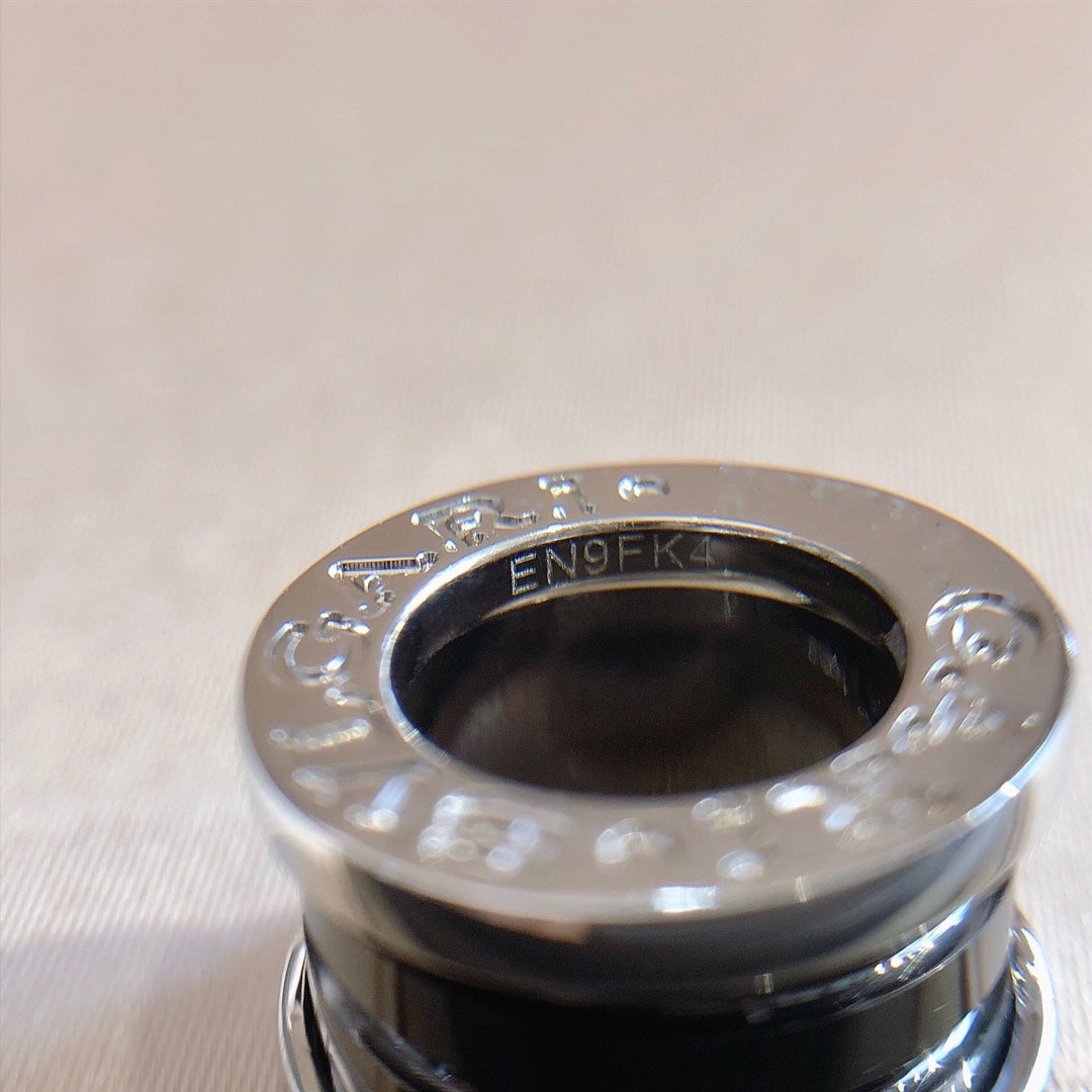 [Luxe Jewelry]ZERO 1 BLACK CERAMIC SILVER NECKLACE