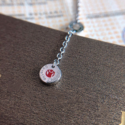 [Luxe Jewelry]ZERO 1 BLACK CERAMIC SILVER NECKLACE
