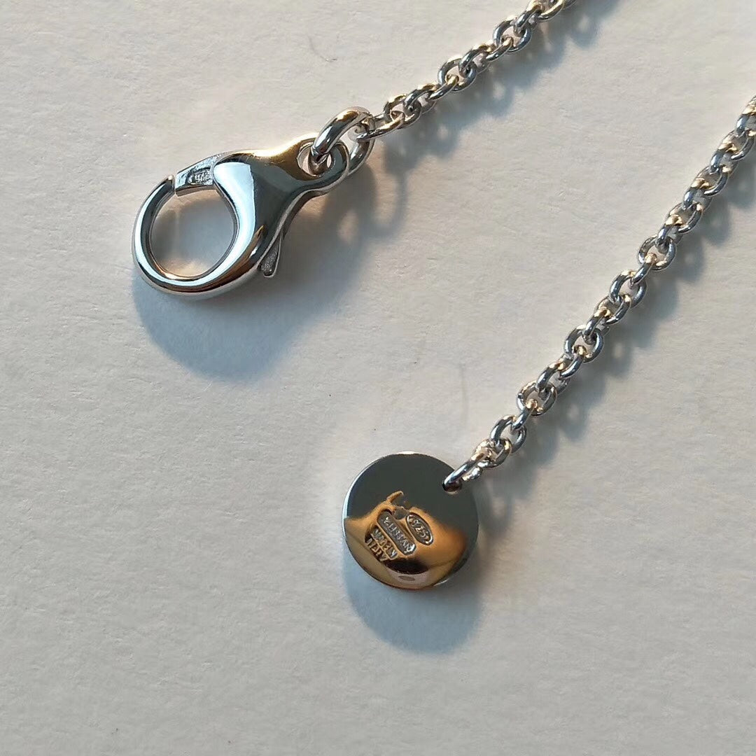 [Luxe Jewelry]ZERO 1 BLACK CERAMIC SILVER NECKLACE