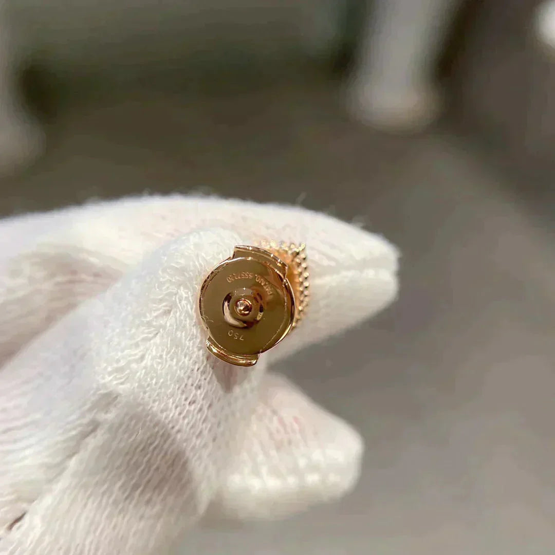 [Luxe Jewelry]HEART CARNELIAN STUD EARRINGS