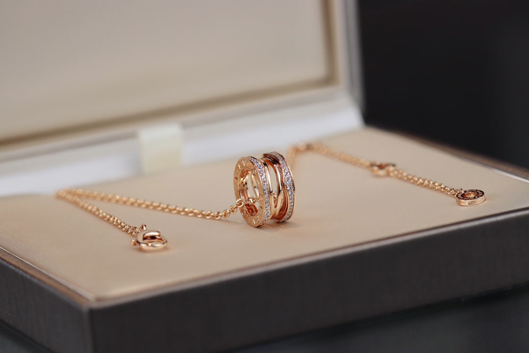 [Luxe Jewelry]ZERO 1 PINK GOLD NECKLACE