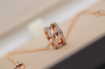 [Luxe Jewelry]ZERO 1 PINK GOLD NECKLACE