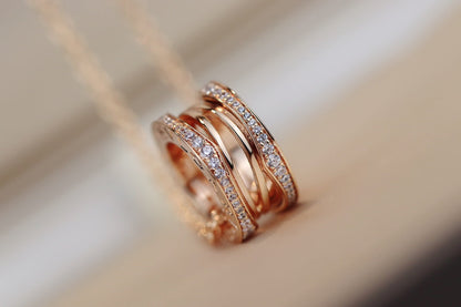 [Luxe Jewelry]ZERO 1 PINK GOLD NECKLACE