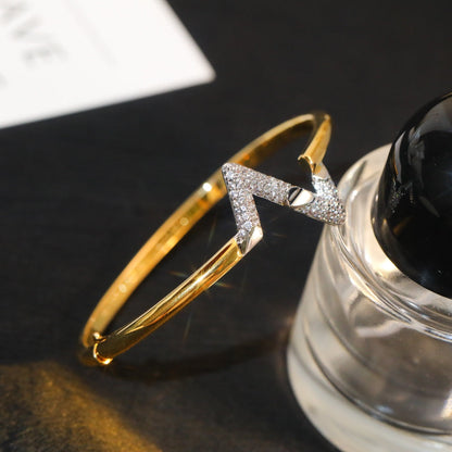 [Luxe Jewelry]VOLTE UPSITE DOWN GOLD DIAMOND BRACELET