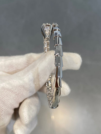 [Luxe Jewelry]SERPENTI BRACELET DIAMONDS SILVER