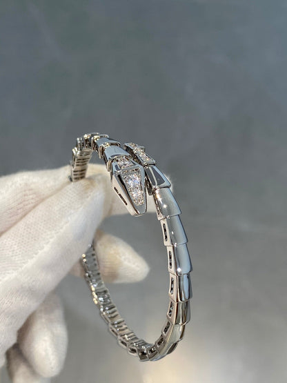 [Luxe Jewelry]SERPENTI BRACELET DIAMONDS SILVER