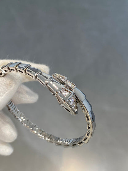 [Luxe Jewelry]SERPENTI BRACELET DIAMONDS SILVER