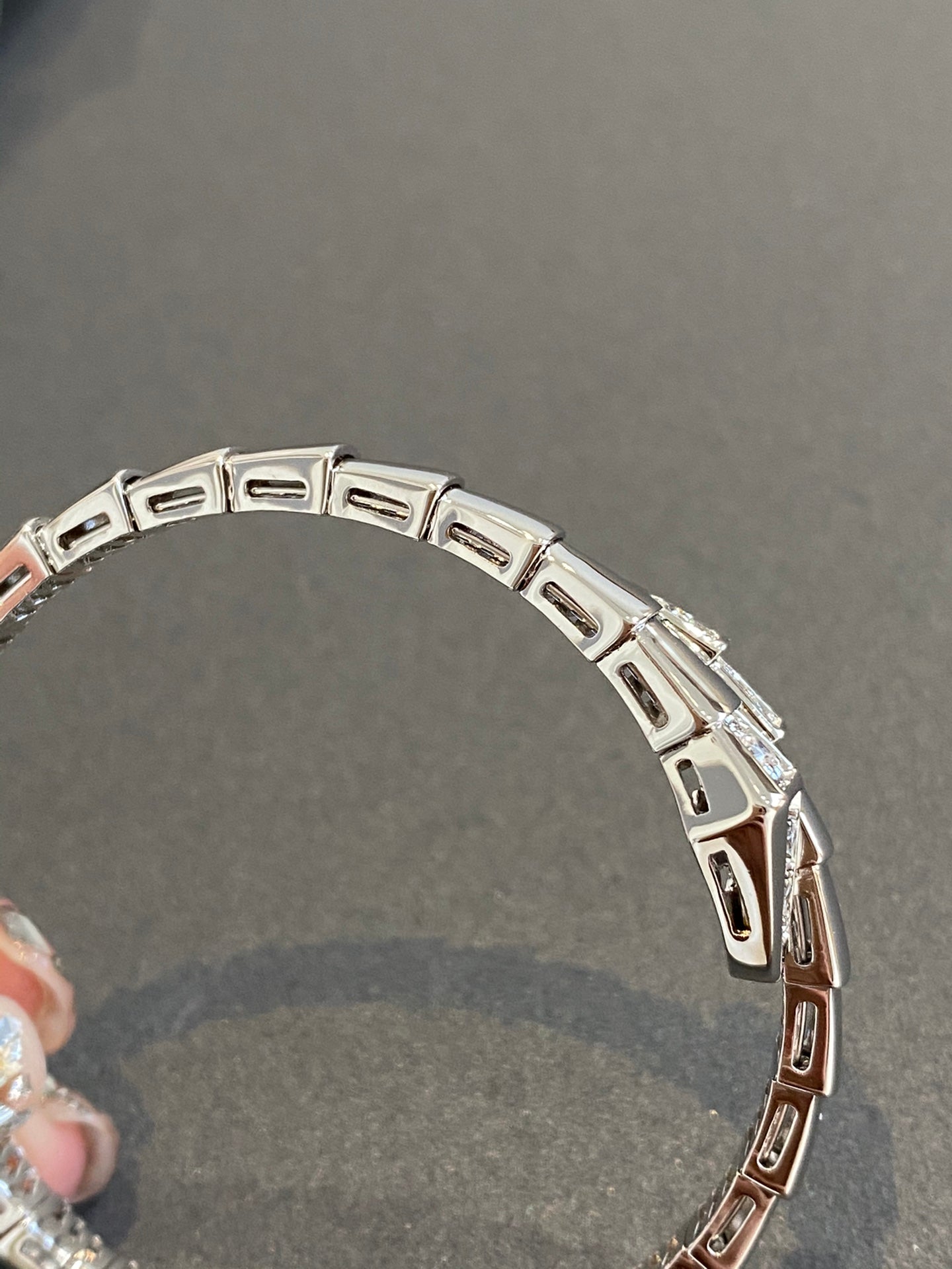 [Luxe Jewelry]SERPENTI BRACELET DIAMONDS SILVER