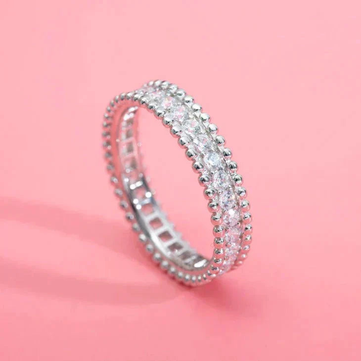 [Luxe Jewelry]PERLEE DIAMOND SILVER RING