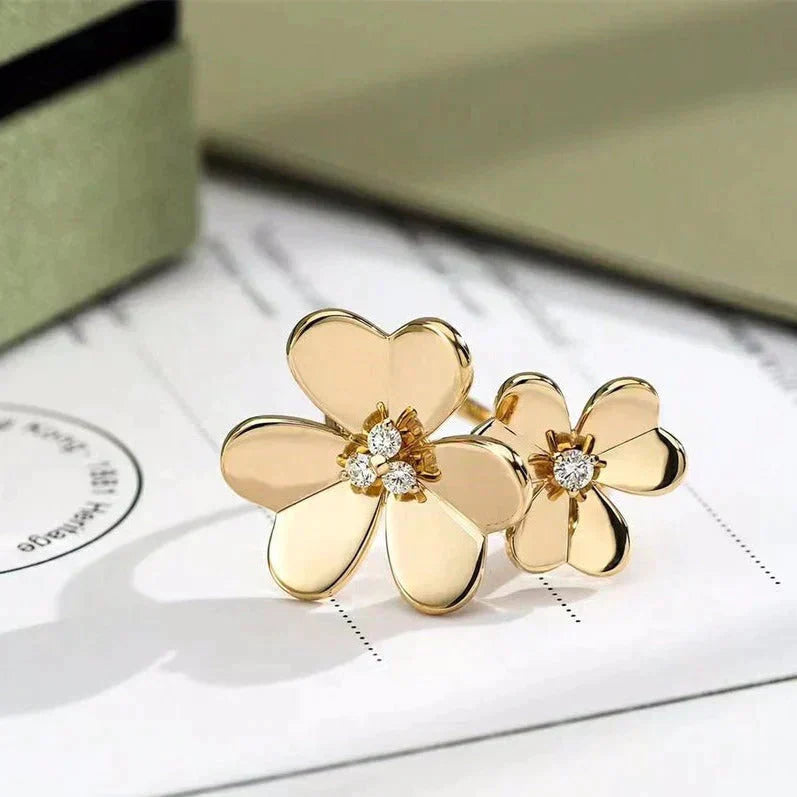 [Luxe Jewelry]CLOVER COMOS GOLD DIAMOND RING