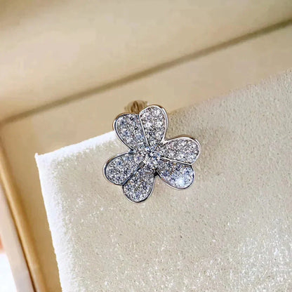 [Luxe Jewelry]CLOVER COMOS DIAMOND EARRINGS SILVER