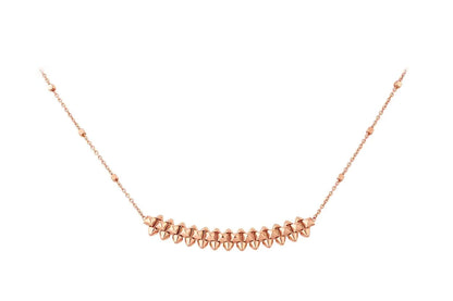 [Luxe Jewelry]CLASH PINK GOLD NECKLACE