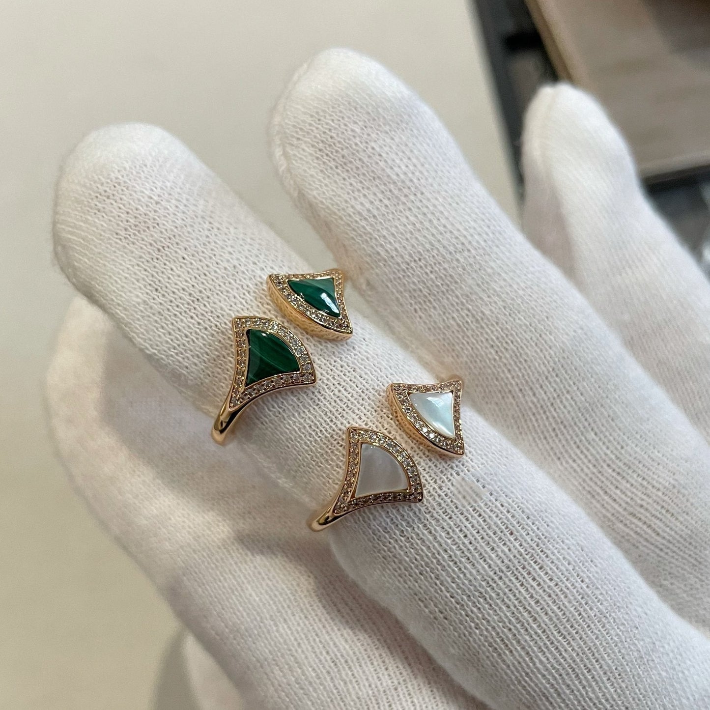 [Luxe Jewelry]DREAM MOP DIAMOND OPEN RING