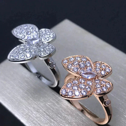 [Luxe Jewelry]BUTTERFLY PINK GOLD DIAMOND RING