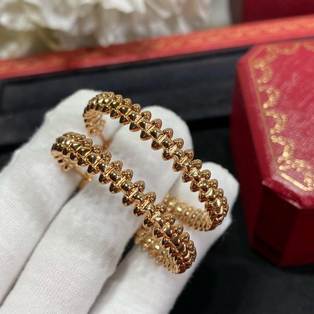 [Luxe Jewelry]CLASH LARGE HOOP EARRINGS