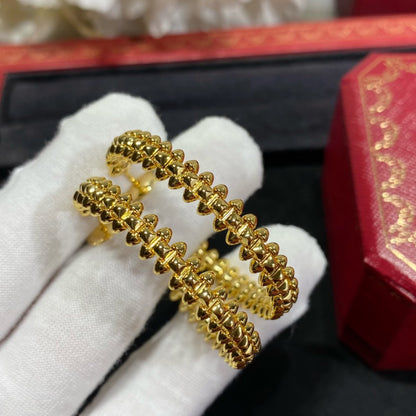 [Luxe Jewelry]CLASH LARGE HOOP EARRINGS