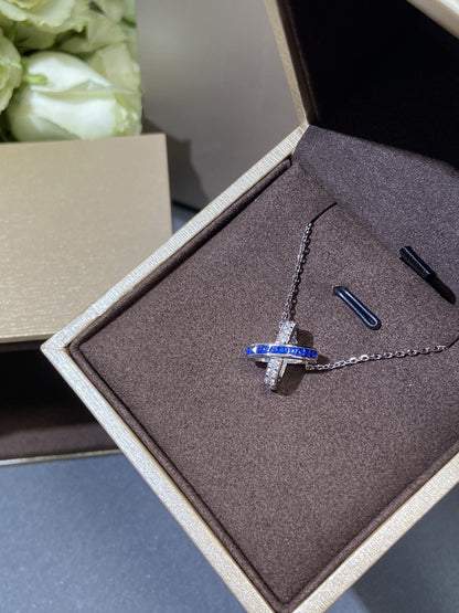 [Luxe Jewelry]LIENS DIAMOND SILVER NECKLACE
