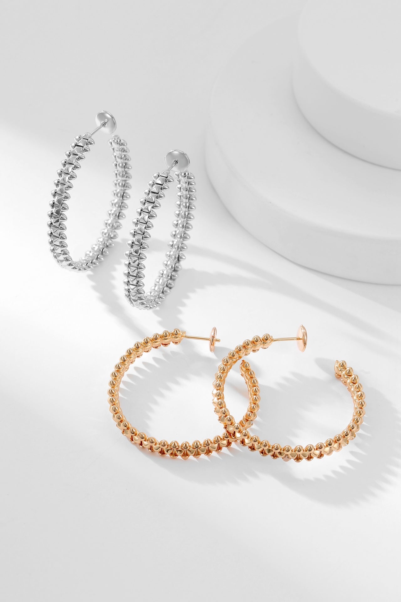 [Luxe Jewelry]CLASH HOOP EARRINGS