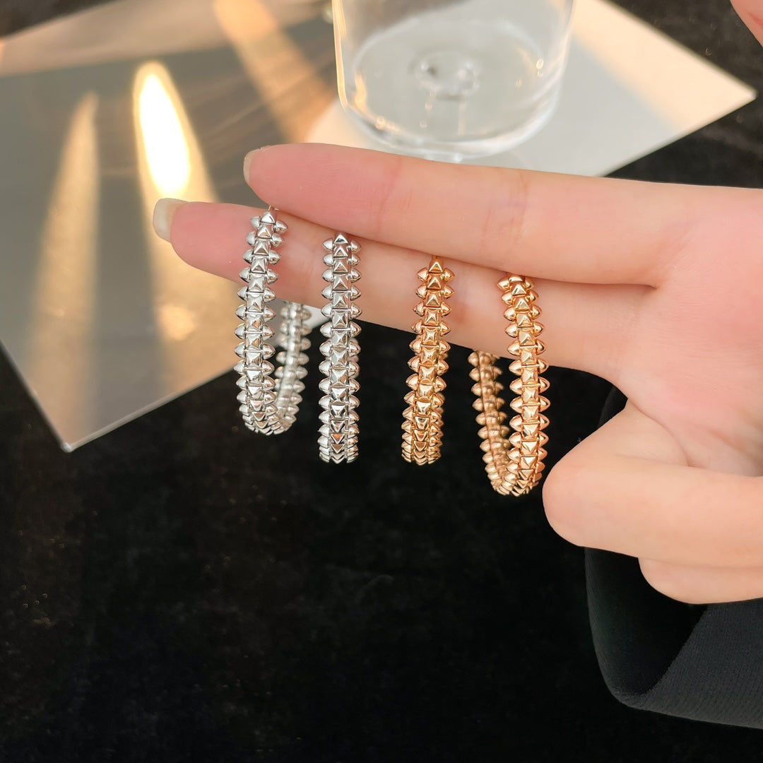 [Luxe Jewelry]CLASH HOOP EARRINGS