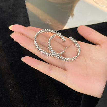 [Luxe Jewelry]CLASH HOOP EARRINGS