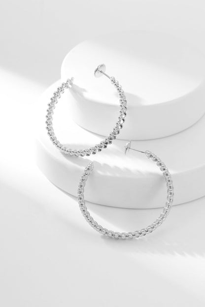 [Luxe Jewelry]CLASH HOOP EARRINGS