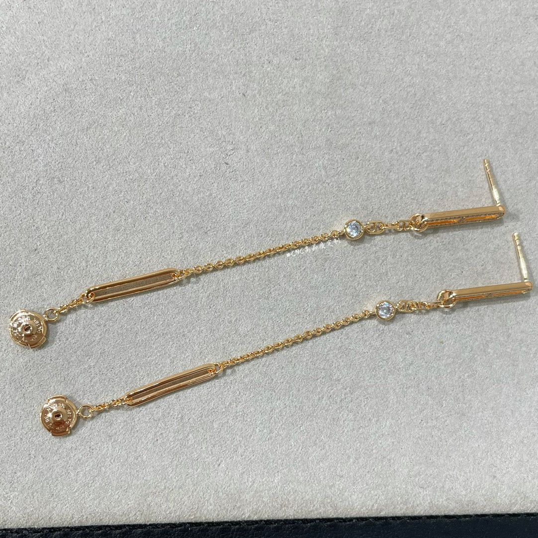 [Luxe Jewelry]CHAINE CHAOS DIAMOND DROP EARRINGS