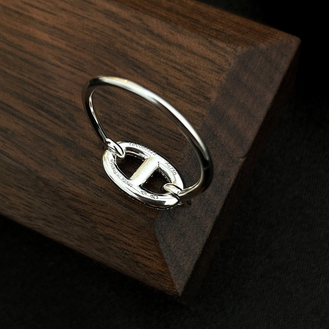 [Luxe Jewelry]RONDE SMALL SILVER DIAMOND RING