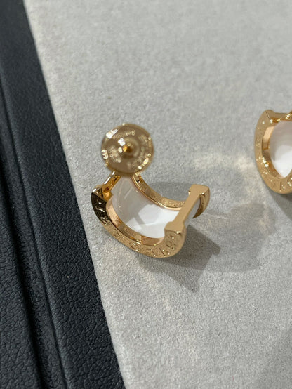 [Luxe Jewelry]ZERO 1 PINK GOLD CERAMIC EARRINGS