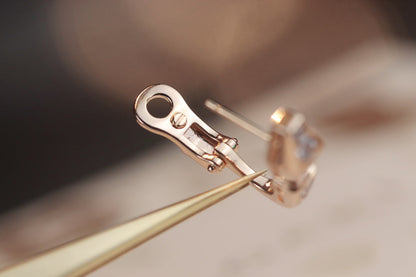 [Luxe Jewelry]SERPENT PINK GOLD DIAMOND EARRINGS