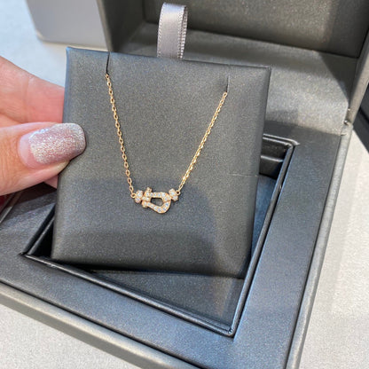 [Luxe Jewelry]FORCE 10 DIAMOND PINK GOLD NECKLACE MINI MODEL