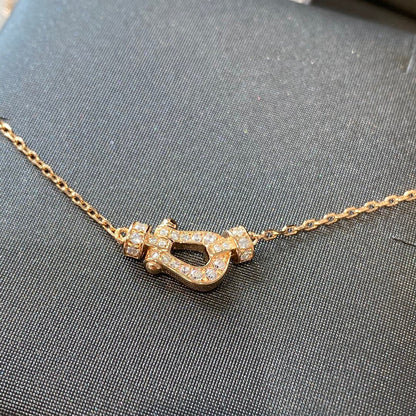 [Luxe Jewelry]FORCE 10 DIAMOND PINK GOLD NECKLACE MINI MODEL