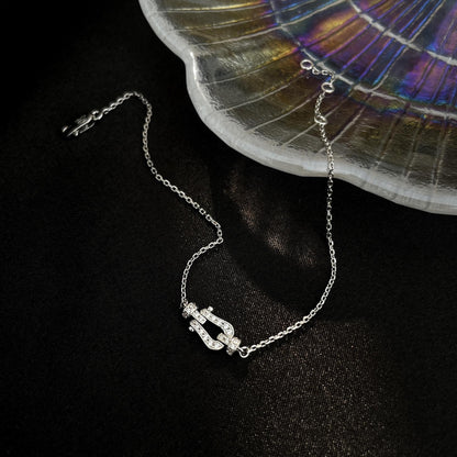 [Luxe Jewelry]FORCE 10 FULL DIAMOND BUCKLE CHAIN LINK MINI MODEL