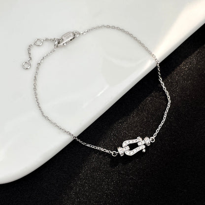 [Luxe Jewelry]FORCE 10 FULL DIAMOND BUCKLE CHAIN LINK MINI MODEL