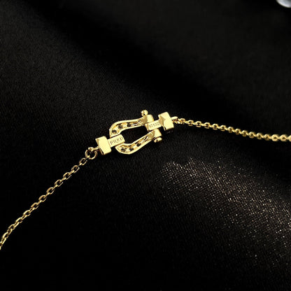 [Luxe Jewelry]FORCE 10 FULL DIAMOND BUCKLE CHAIN LINK MINI MODEL