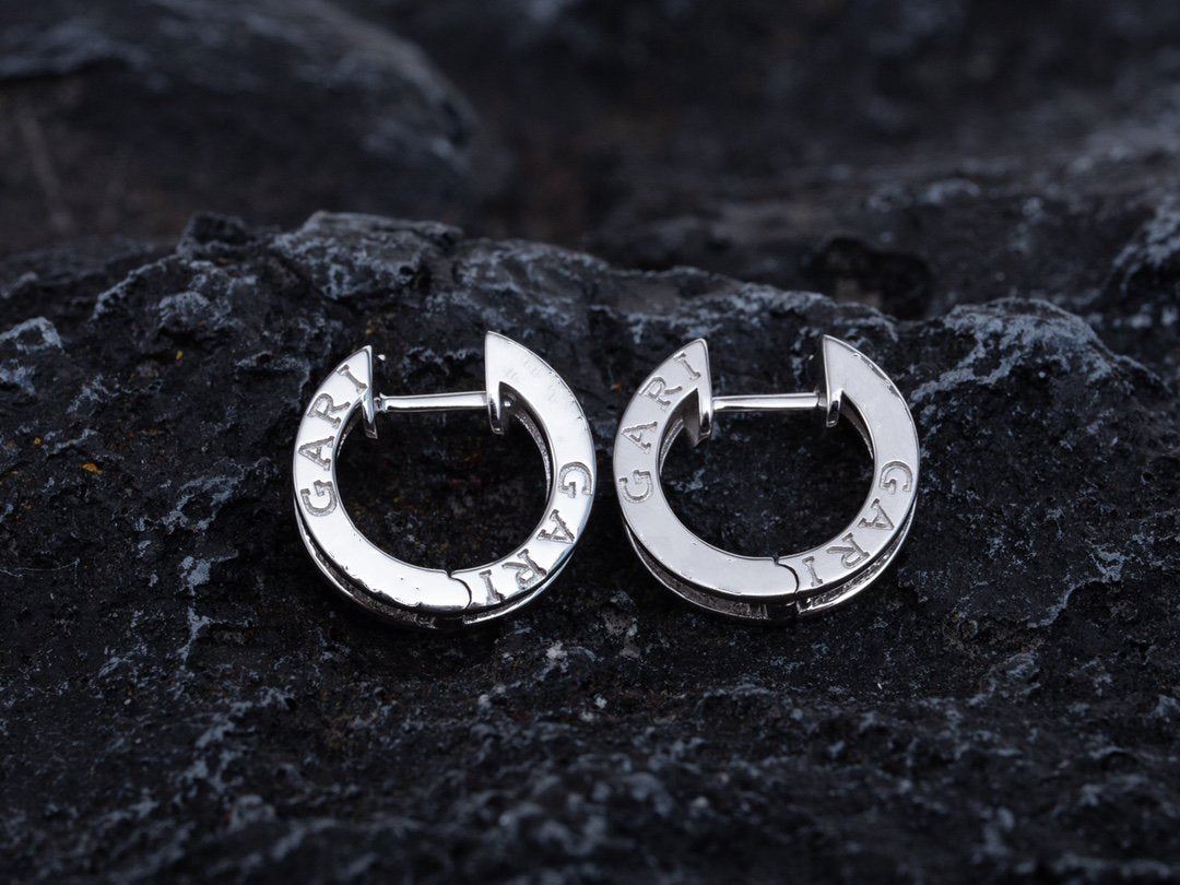 [Luxe Jewelry]ZERO 1 MINI SILVER DIAMOND EARRINGS
