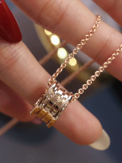 [Luxe Jewelry]ZERO 1 PINK GOLD NECKLACE