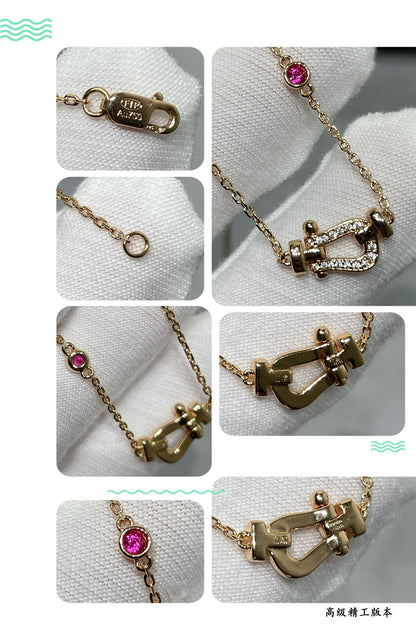 [Luxe Jewelry]FORCE 10 DIAMOND PINK GOLD NECKLACE